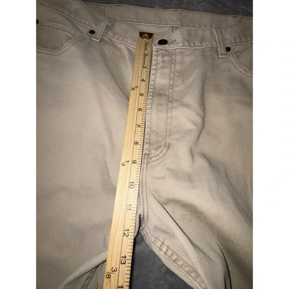 L.L. Bean 100% Cotton Men's‎ 1912 Tan Jeans 40x32 Classic Denim  Tan Jeans - Picture 3 of 12